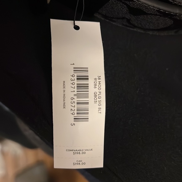 Coach plaque buckle belt size 38mm - Picture 2 of 5